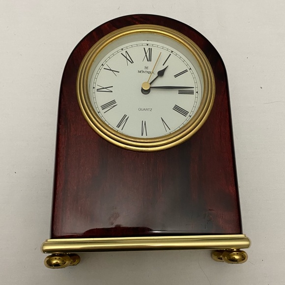 Wall Decor Vintage Montreux Rosewood Tabletop Clock Works Poshmark